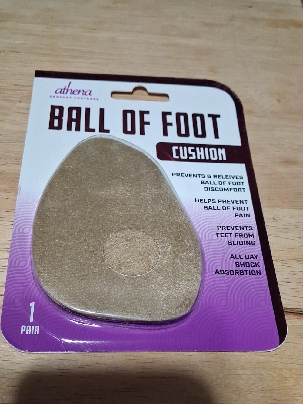 Athena Ball of Foot Cushion - Gold Metallic